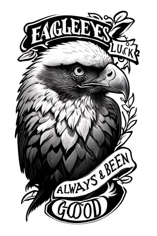 eagleeyes and luck always been good tattoo design idea