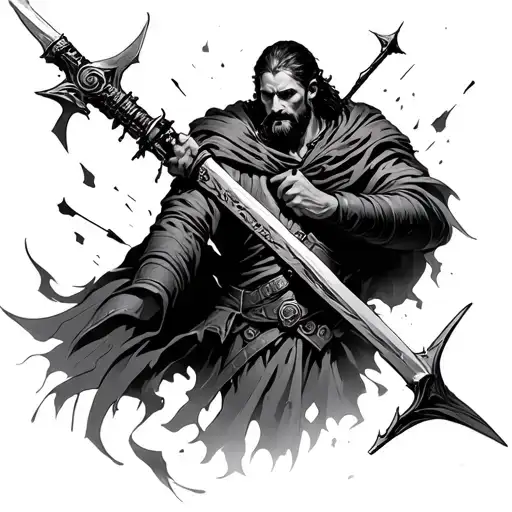 2 Samuel 22:35 KJV — He teacheth my hands to war; so that a bow of steel is broken by mine arms. tattoo design idea