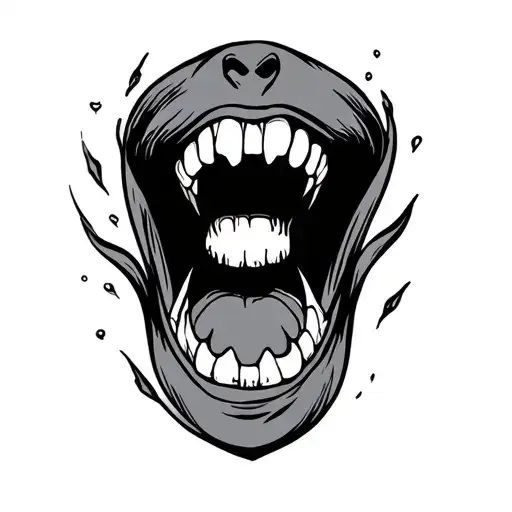 Bite Mark tattoo design idea