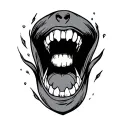 Bite Mark tattoo design idea