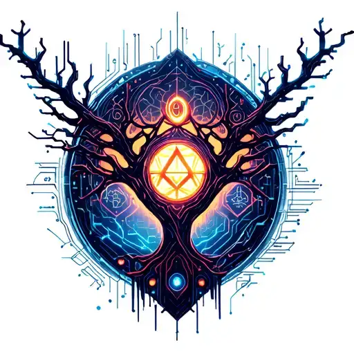 dna tree tattoo design idea