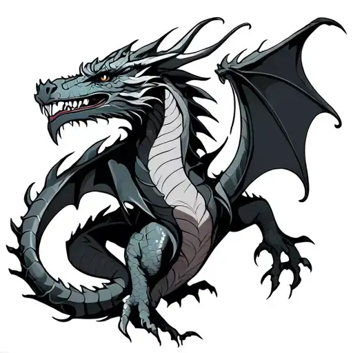 Irish Dragon tattoo design idea