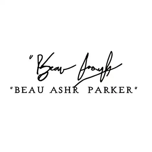 "Beau Asher Parker" line drawing tattoo design idea