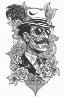 mafia tattoo design idea