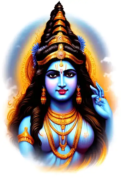 Shiva Parvati tattoo design idea