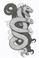 Jörmungandr forarm half sleeve tattoo design idea
