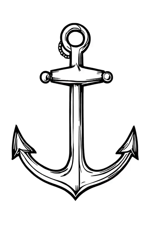 anchor compass surrounded tattoo design idea