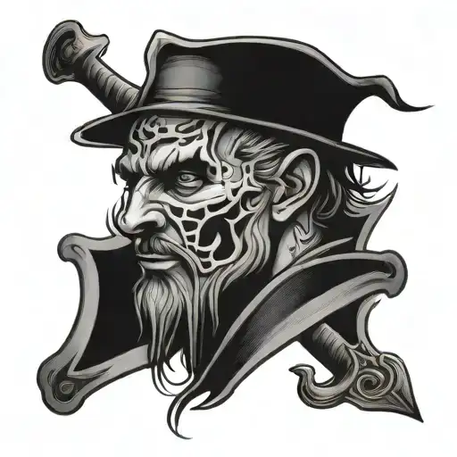 cut gallow tattoo design idea
