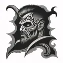 cut gallow tattoo design idea