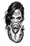 widowmaker Heart Attack tattoo design idea