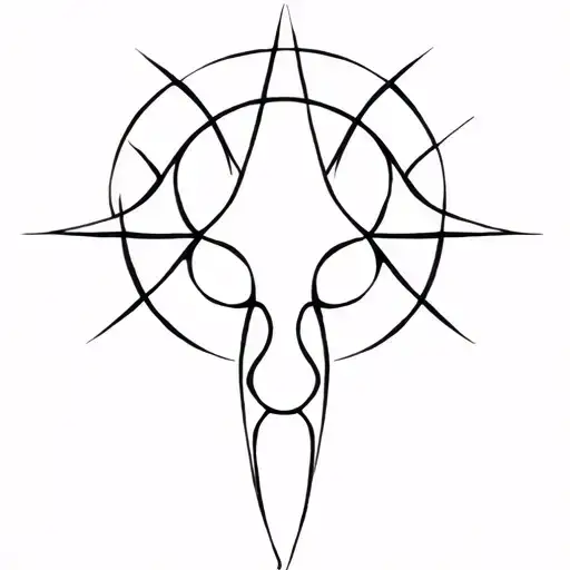 symbollize overthinking, fear and anxiety in a tribal tattoo design idea