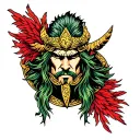 loki norse mythology tattoo design idea