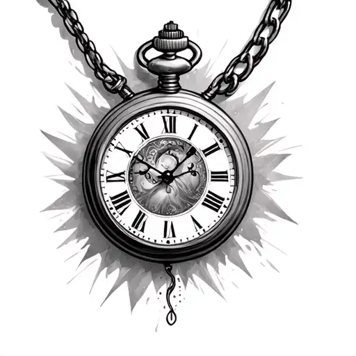 Double Pocket Watch tattoo design idea