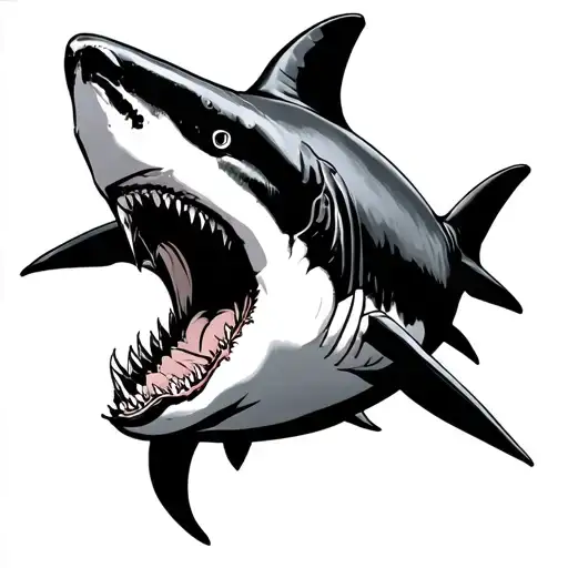 shark tattoo design idea