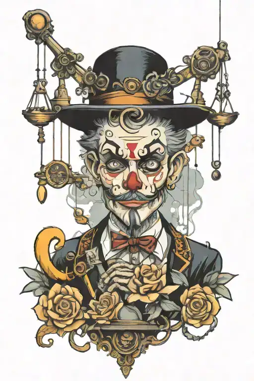 marionette puppeteer controlling tattoo design idea