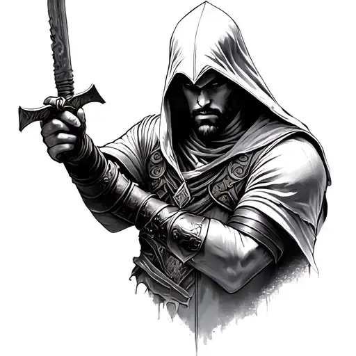 Ezio Auditore tattoo design idea