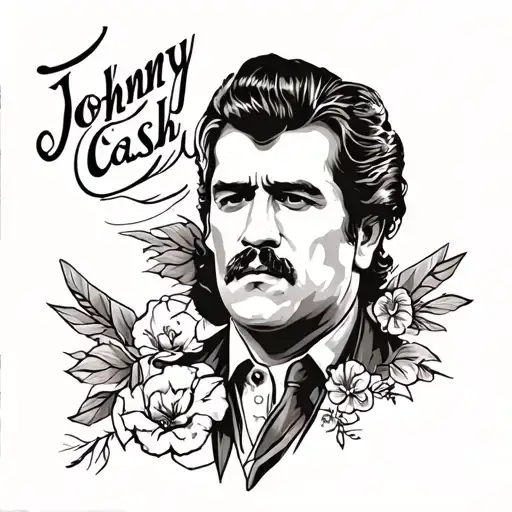 Johnny cash tattoo design idea