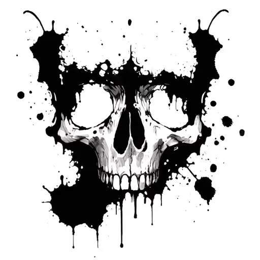 Rorschach inkblot tattoo design idea