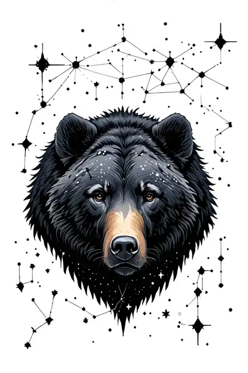 constellation Ursa Major tattoo design idea