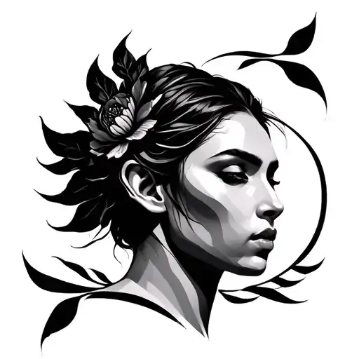 Surya tattoo design idea