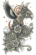 90s alt rock music tattoo design idea