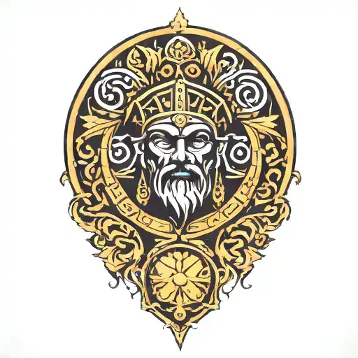 ancient roman tattoo design idea