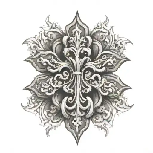 colombian cross tattoo design idea