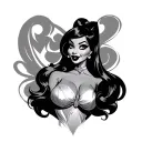Jessica Rabbit tattoo design idea
