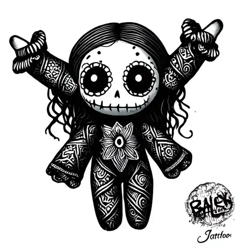 Voodoo Doll tattoo design idea