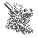 hydraulics tattoo design idea