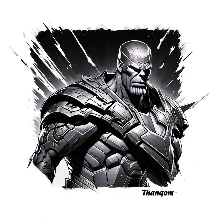 Thanos tattoo design idea