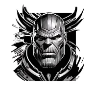 Thanos tattoo design idea