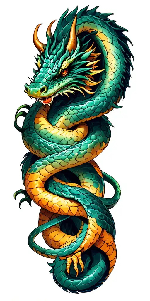 dragon wrapping itself around arm sleeve snake wrapping the orger way tattoo design idea