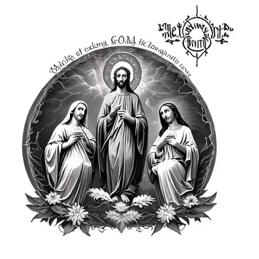 Holy Trinity tattoo design idea