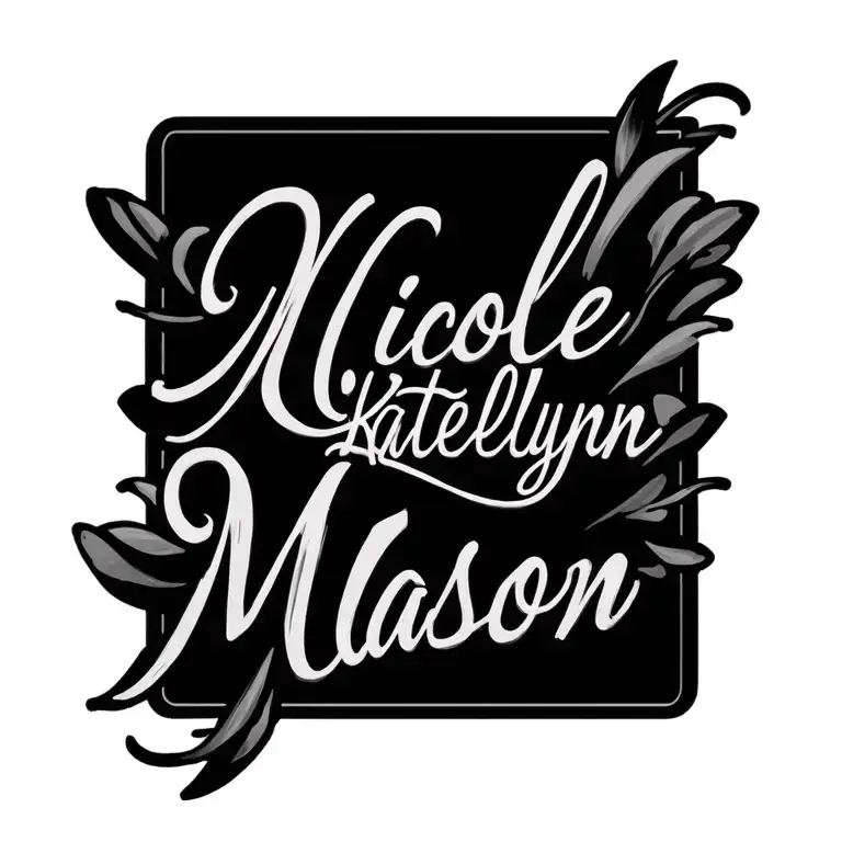 "Nicole Katelynn Mason" bracelet style tattoo tattoo design idea