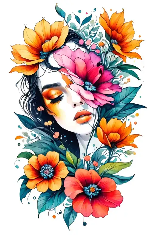 perfectly imperfect with nature tattoo design idea