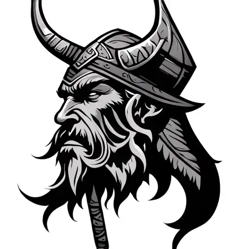 Viking Tribal tattoo design idea
