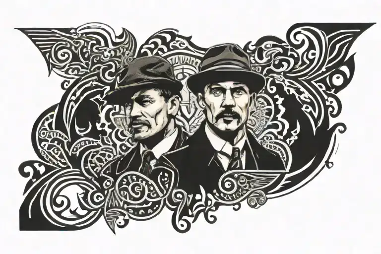 peaky blinders tattoo design idea
