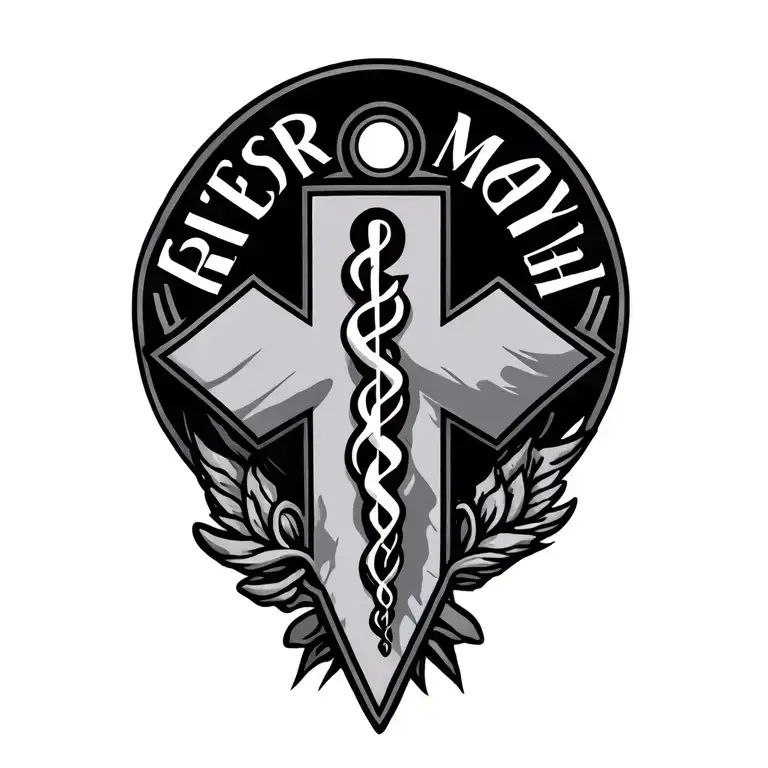 tattoo design medical, that others may live, ems star of life tattoo design idea