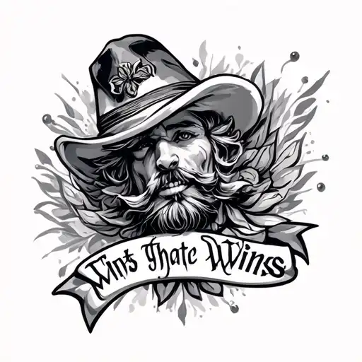Wins that he wins tattoo design idea