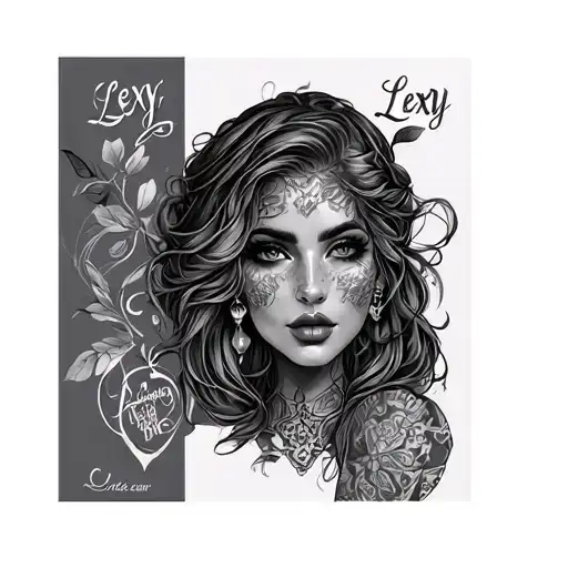  chastity cage cuckold swinger sharing wife name Lexy tattoo design idea