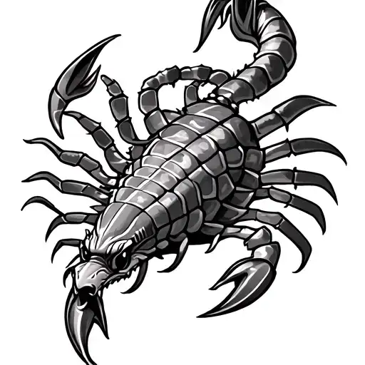 Escorpion azteca tattoo design idea