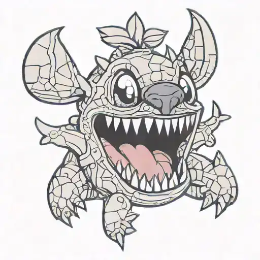 stitch tattoo design idea