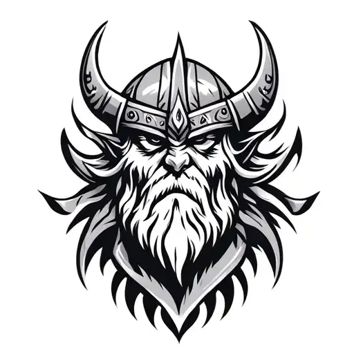 Viking Tribal tattoo design idea
