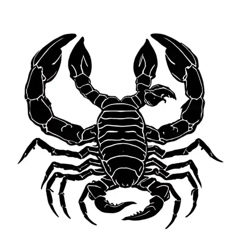 two scorpio and between them slut is written  tattoo design idea