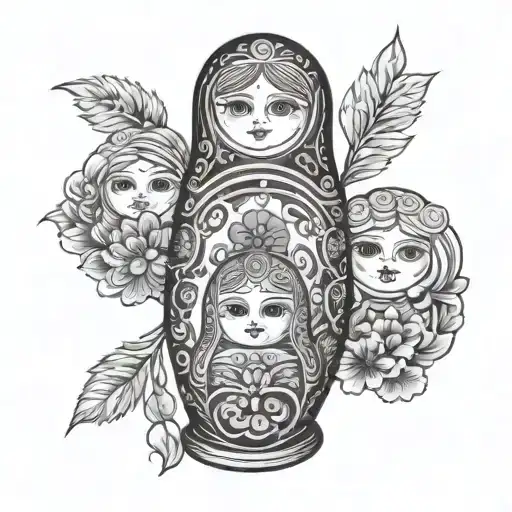 Nesting Doll tattoo design idea