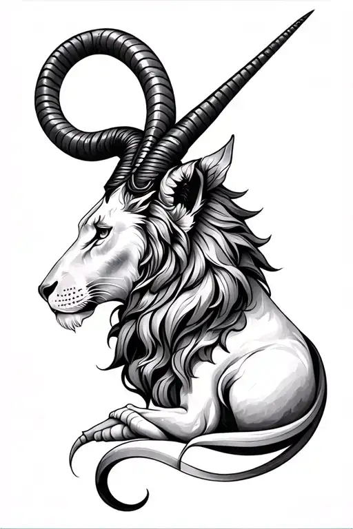 Leo, Capricorn and gemini zodiac sign tattoo design idea