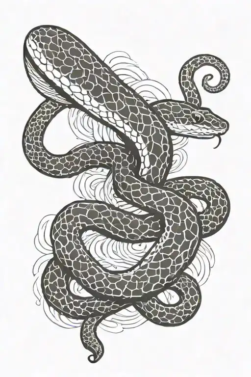 Finger snake tattoo tattoo design idea