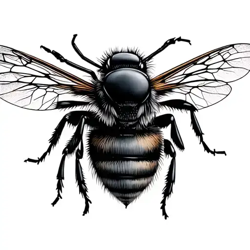 bee and honeycomb pattern tattoo design idea