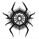 Elbow Spider Web tattoo design idea